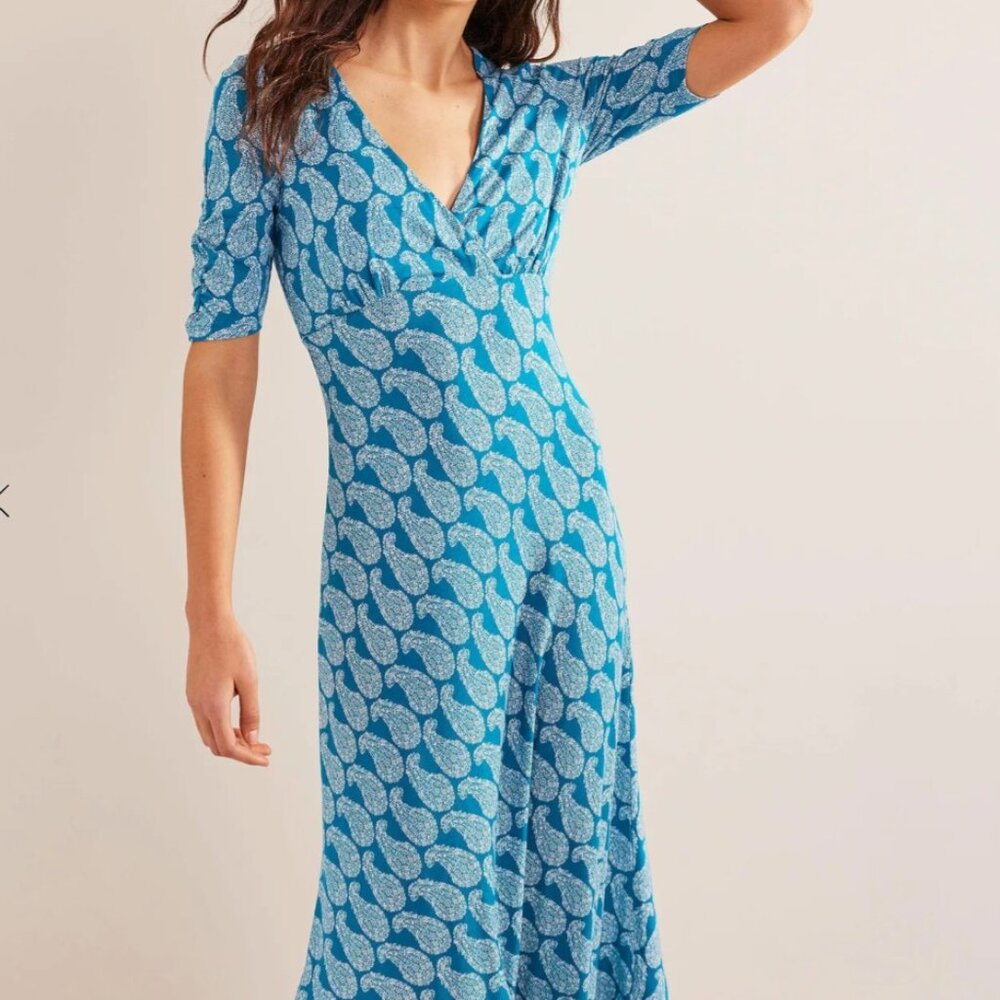 Boden Rebecca Jersey Midi Tea Dress